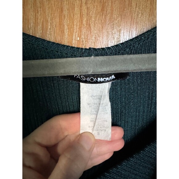 Teal ruffle long sleeve blouse - Picture 5 of 8